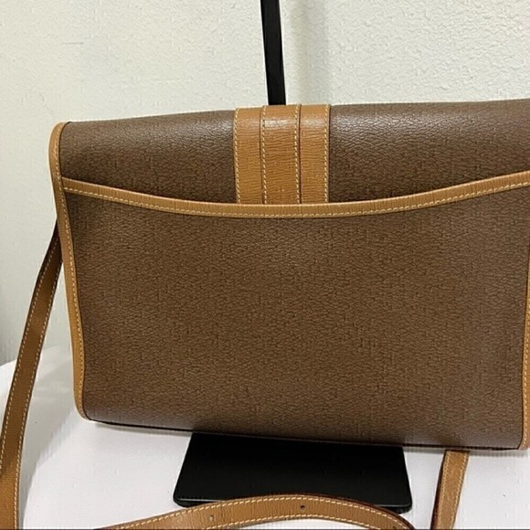 Lancel Brown Leather Vintage Shoulder Crossbody  Clutch Bag - Picture 4 of 14